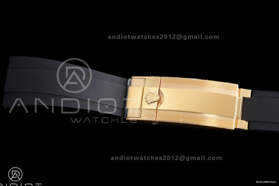 Gold VSF 804 Daytona Marker Weight Black Best Snug Gain Black Dial 1:1 DD Stick Sub-dial Oyster-flex Rim Edition 126518 on Strap 0308